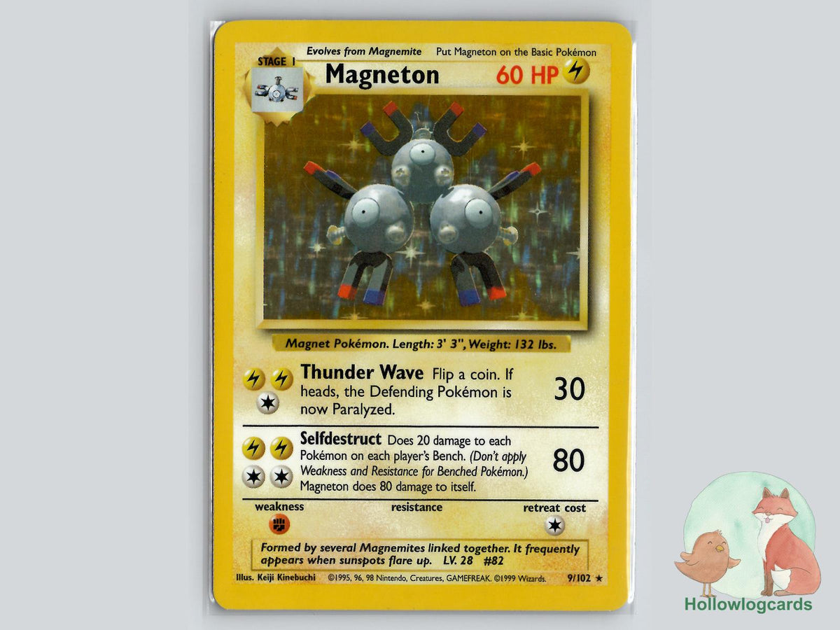 Magneton (9/102) - Base Pokémon Card