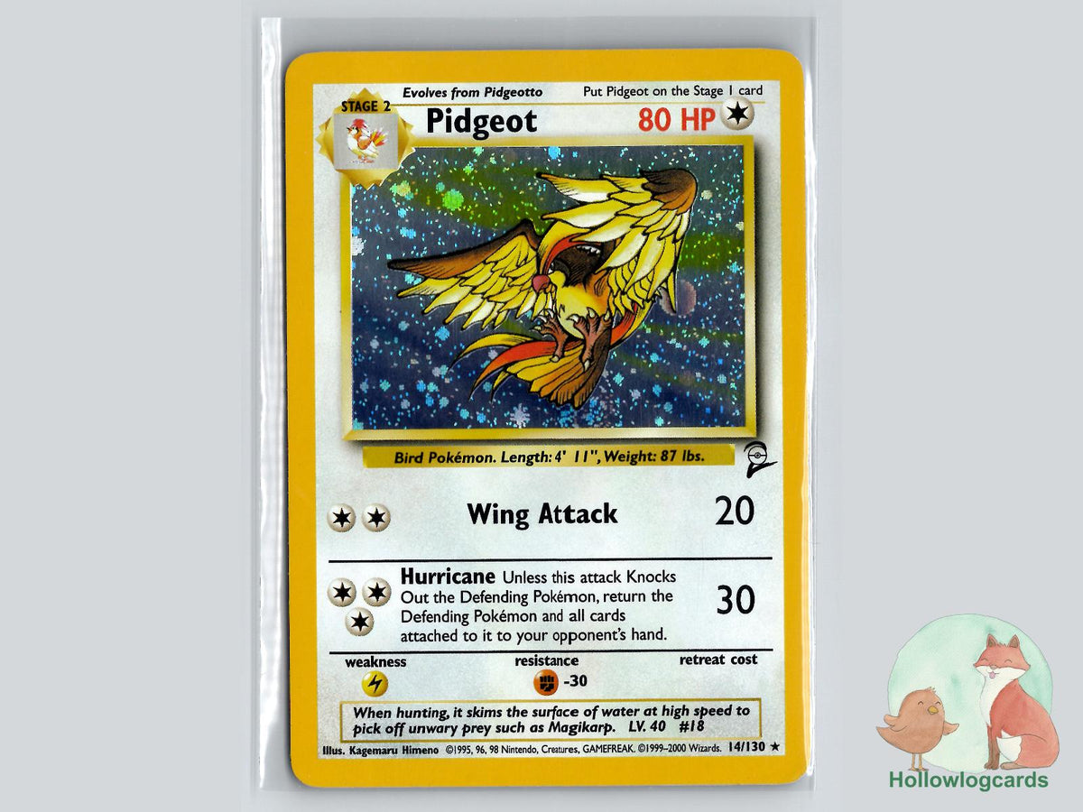 Pidgeot (14/130) - Base Set 2 Pokémon Card