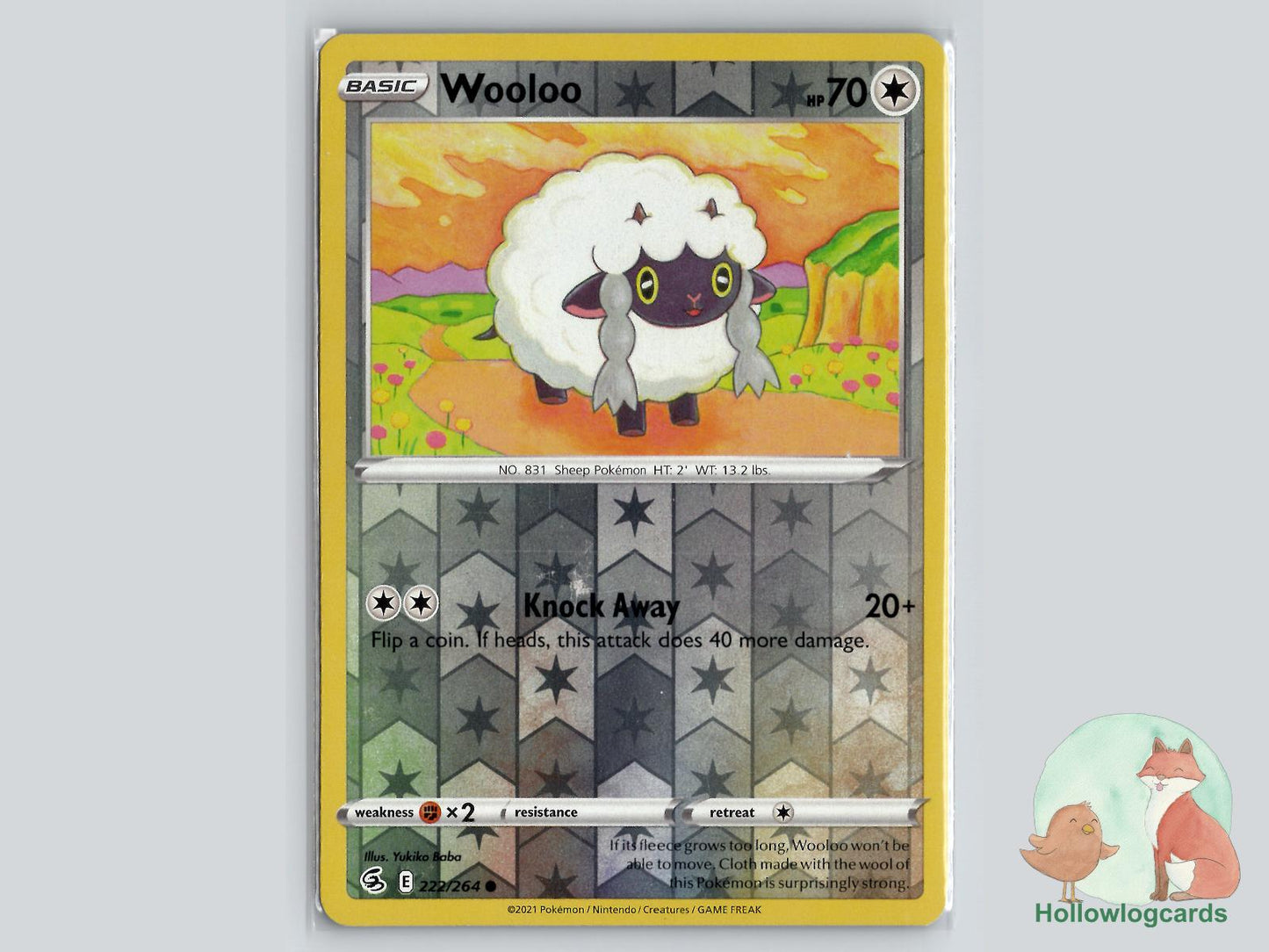 Wooloo (222/264) - Fusion Strike Pokémon Card
