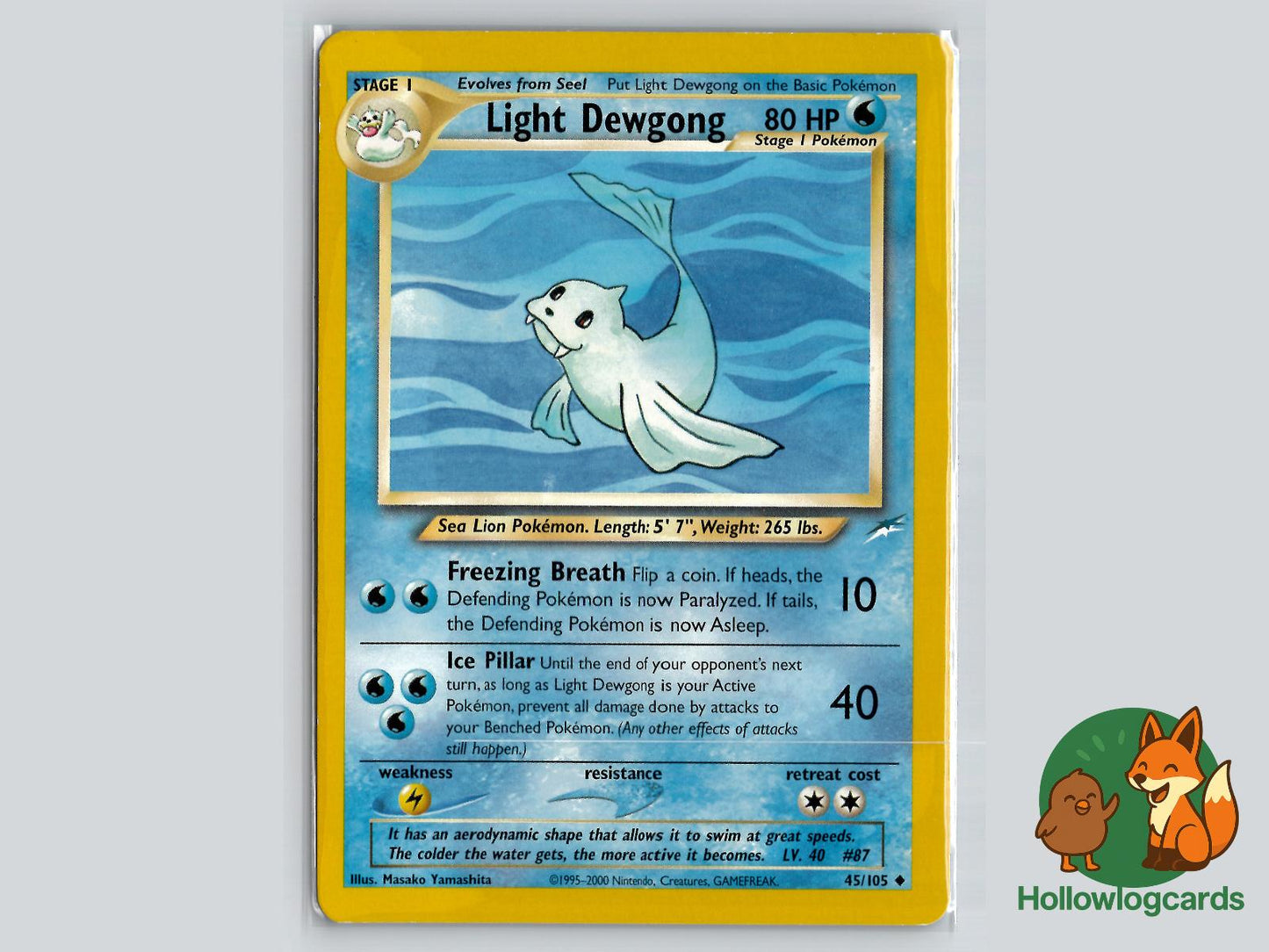 Light Dewgong (45/105) - Neo Destiny Pokémon Card