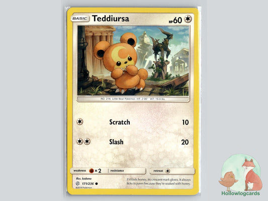 Teddiursa (171/236) - Cosmic Eclipse Pokémon Card