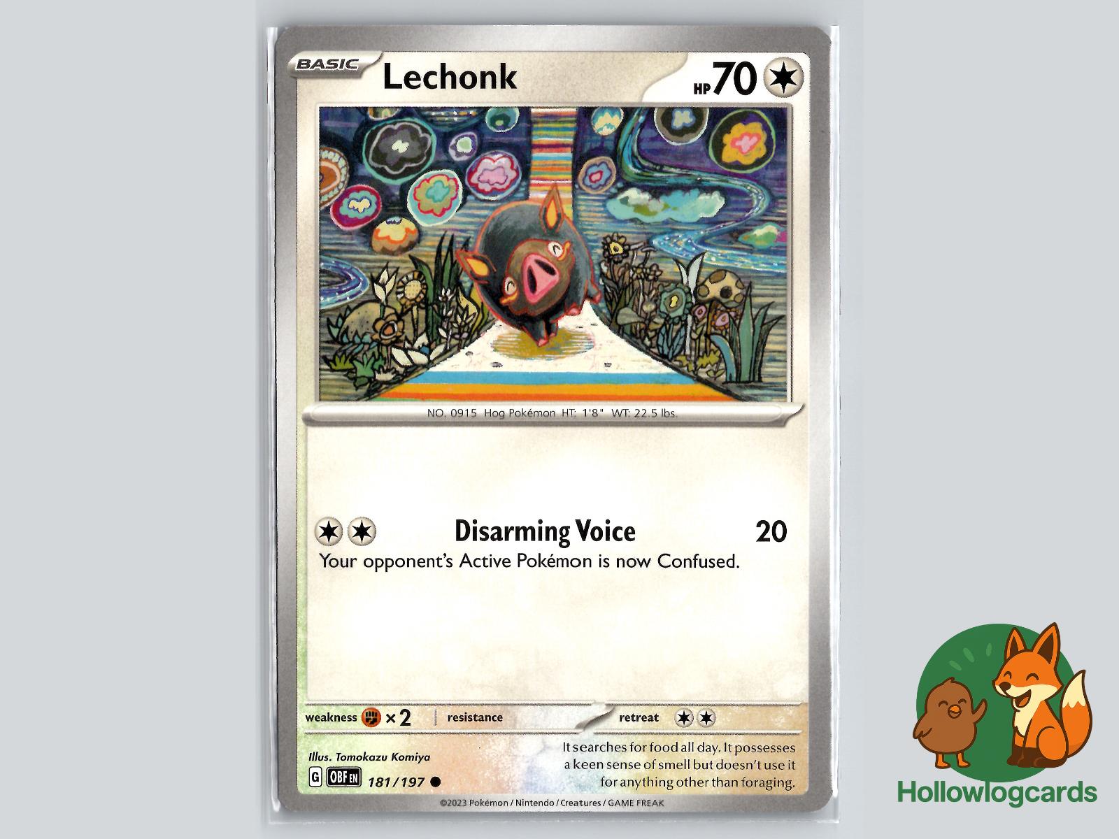 Lechonk (181/197) - Obsidian Flames Pokémon Card
