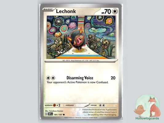 Lechonk (181/197) - Obsidian Flames Pokémon Card