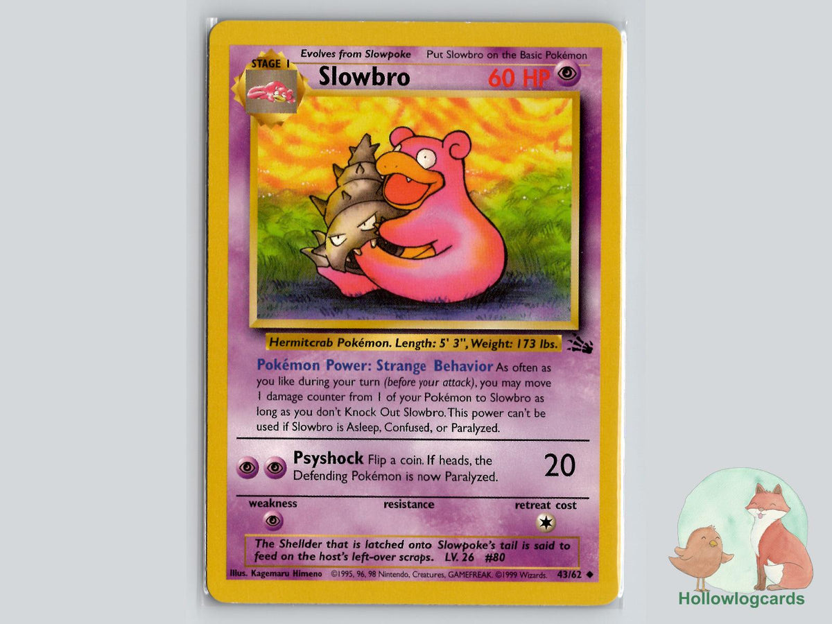 Slowbro (43/62) - Fossil Pokémon Card