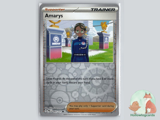 Amarys (093/131) - Prismatic Evolutions Pokémon Card