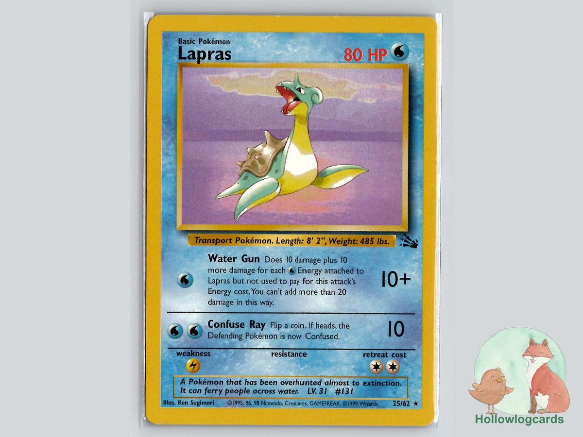 Lapras (25/62) - Fossil Pokémon Card