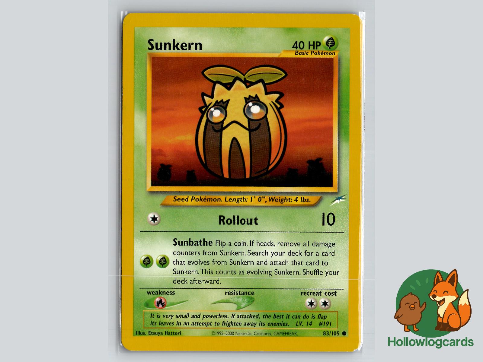 Sunkern (83/105) - Neo Destiny Pokémon Card