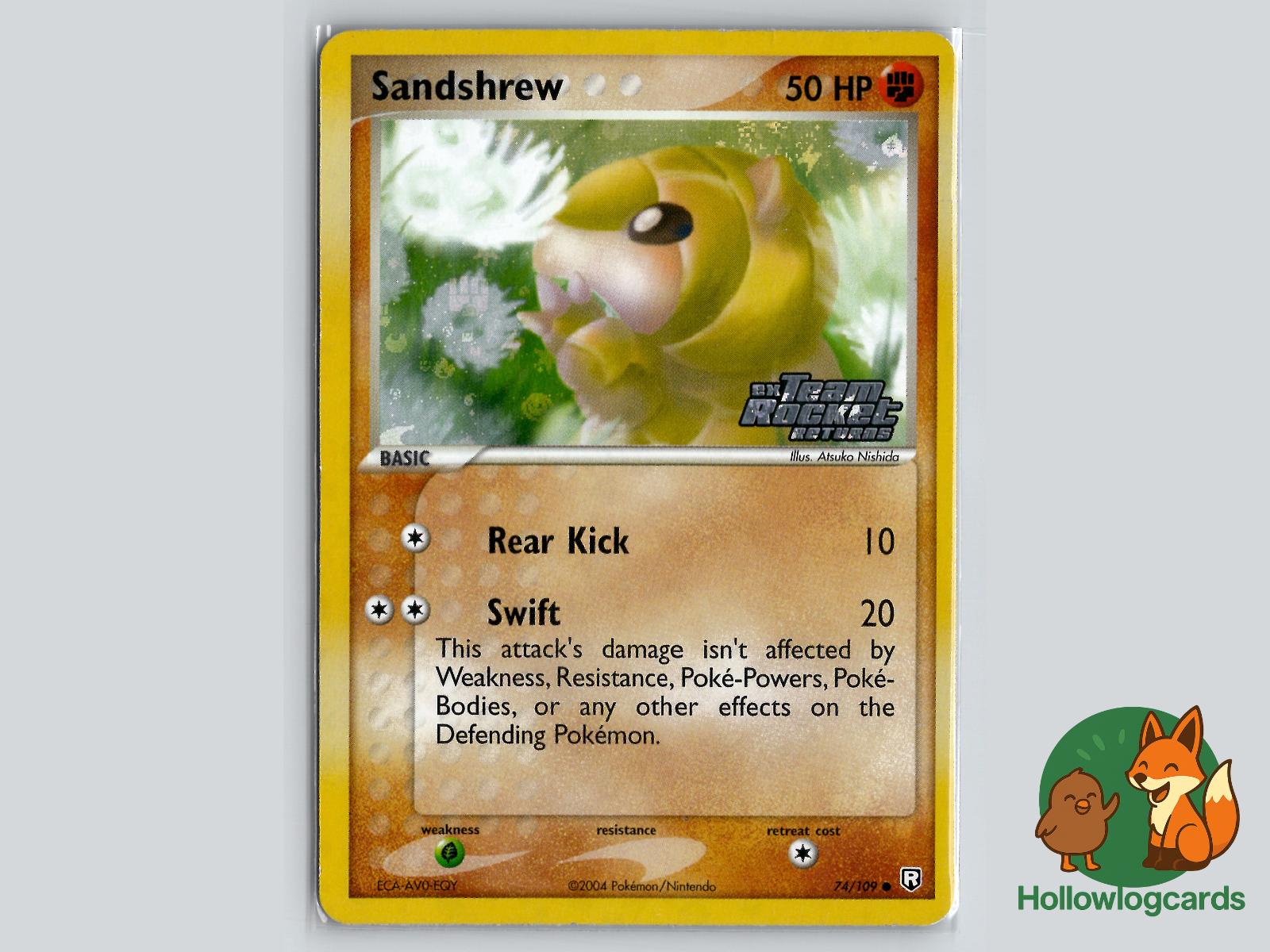 Sandshrew (74/109) - Team Rocket Returns Pokémon Card