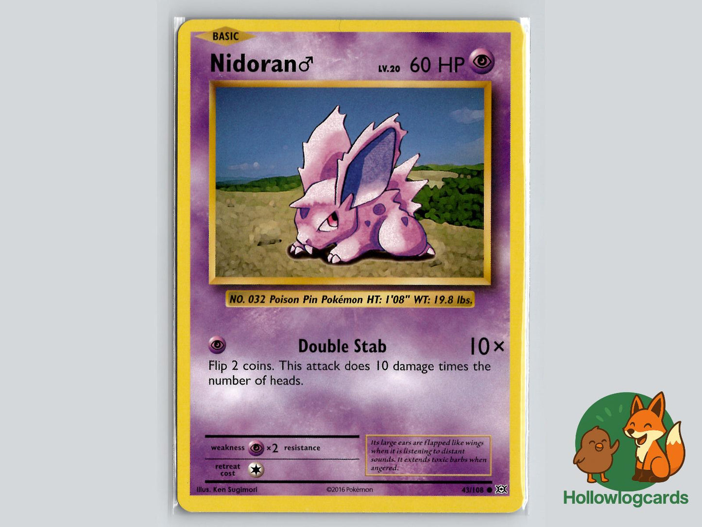 Nidoran M (43/108) - Evolutions Pokémon Card