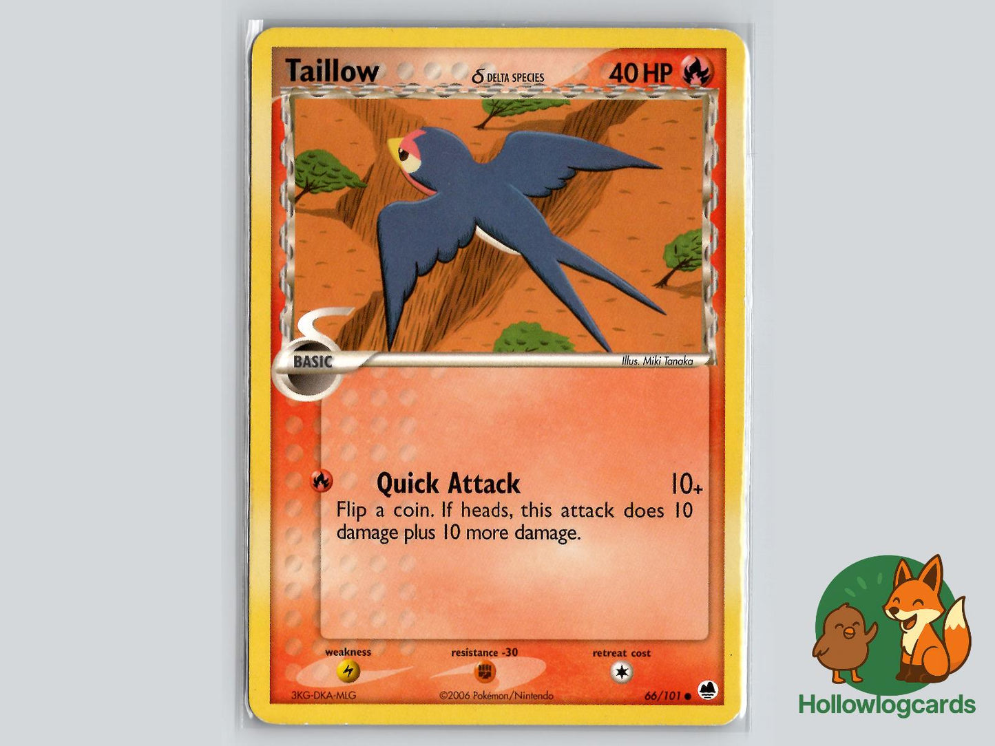 Taillow (66/101) - Dragon Frontiers Pokémon Card