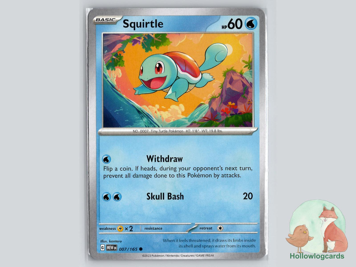 Squirtle (007/165) - 151 Pokémon Card