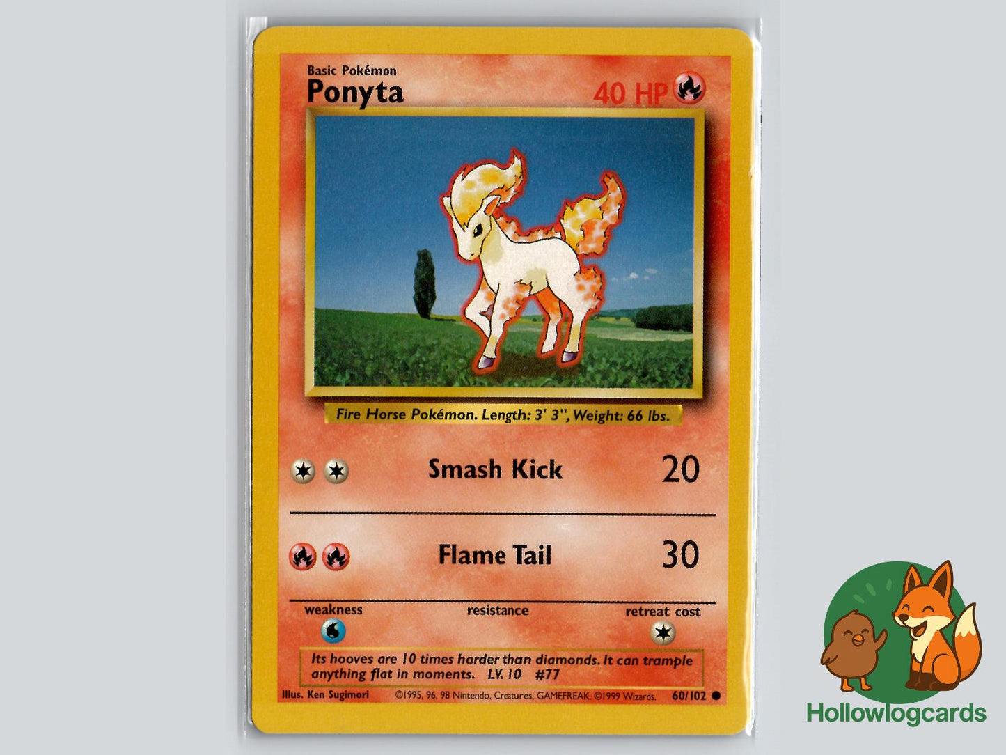 Ponyta (60/102) - Base Pokémon Card