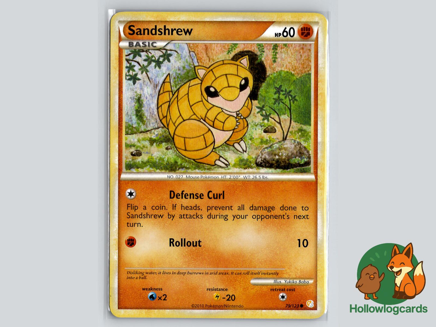 Sandshrew (79/123) - HeartGold & SoulSilver Pokémon Card