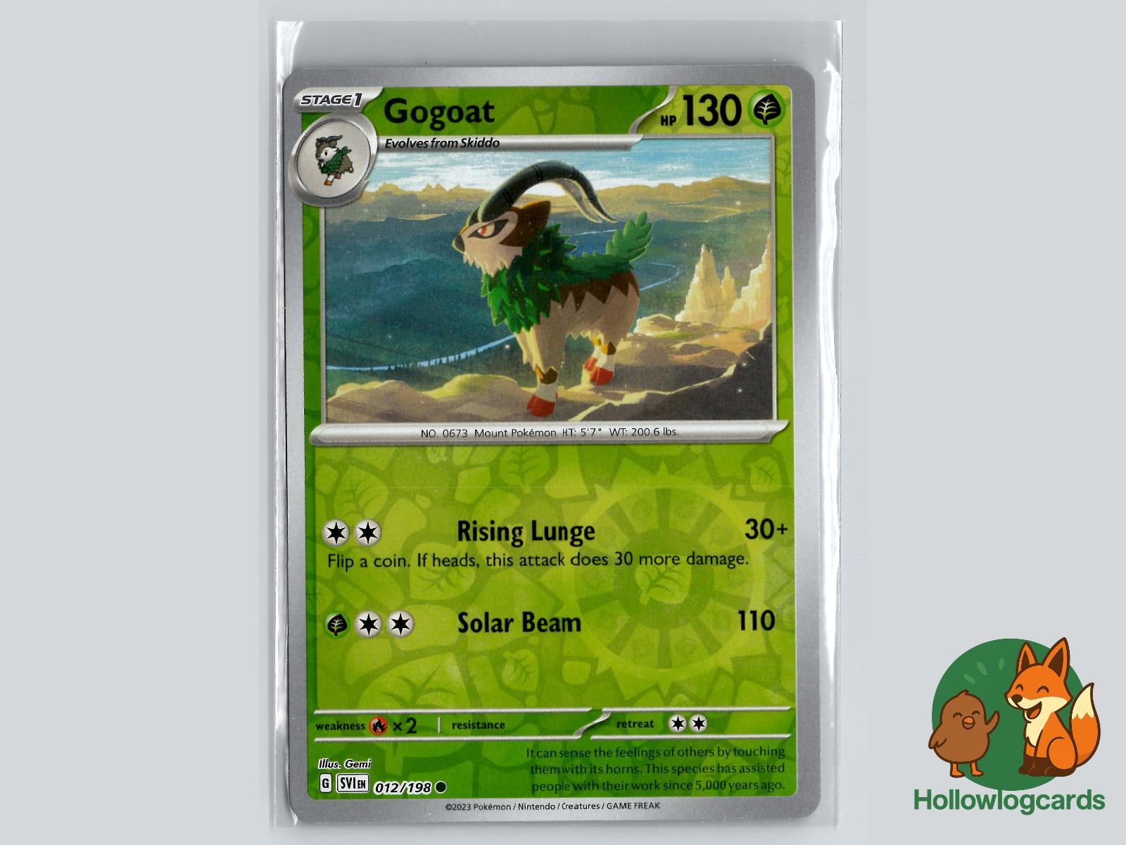 Gogoat (012/198) - Scarlet & Violet Pokémon Card