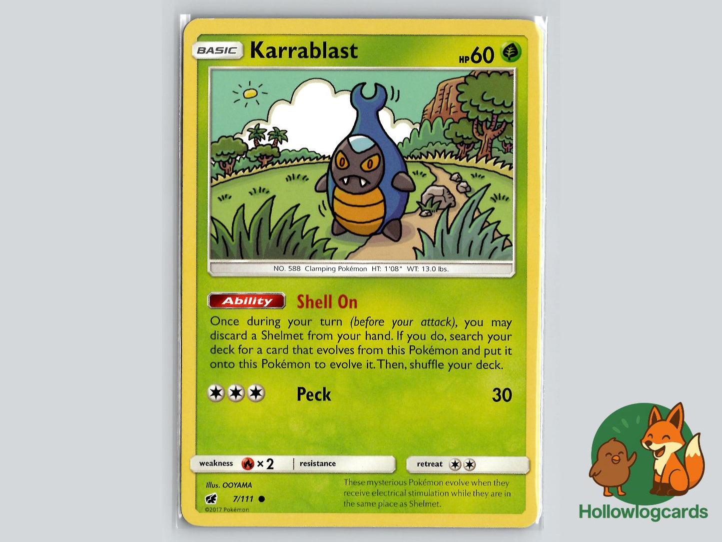Karrablast (7/111) - Crimson Invasion Pokémon Card