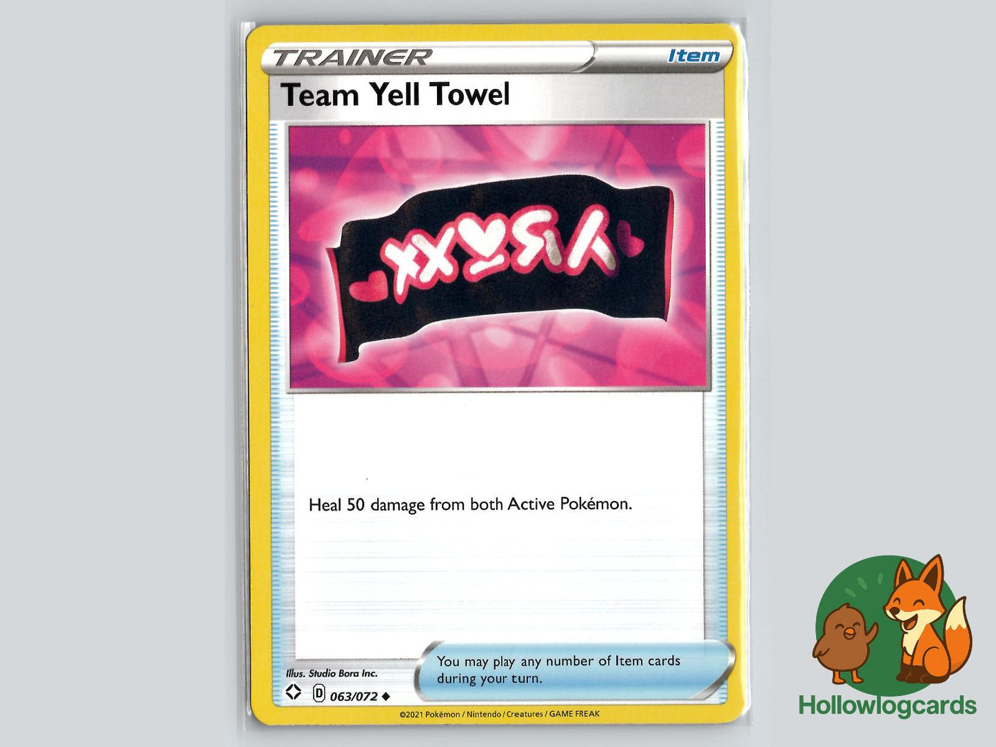 Team Yell Towel (063/072) - Shining Fates Pokémon Card