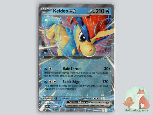 Keldeo ex (030/086) - White Flare Pokémon Card