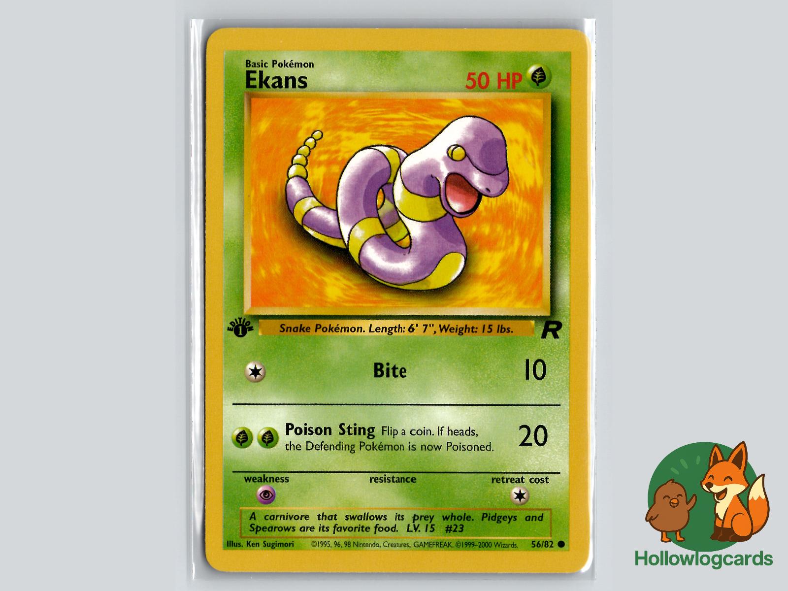 Ekans (56/82) - Team Rocket Pokémon Card