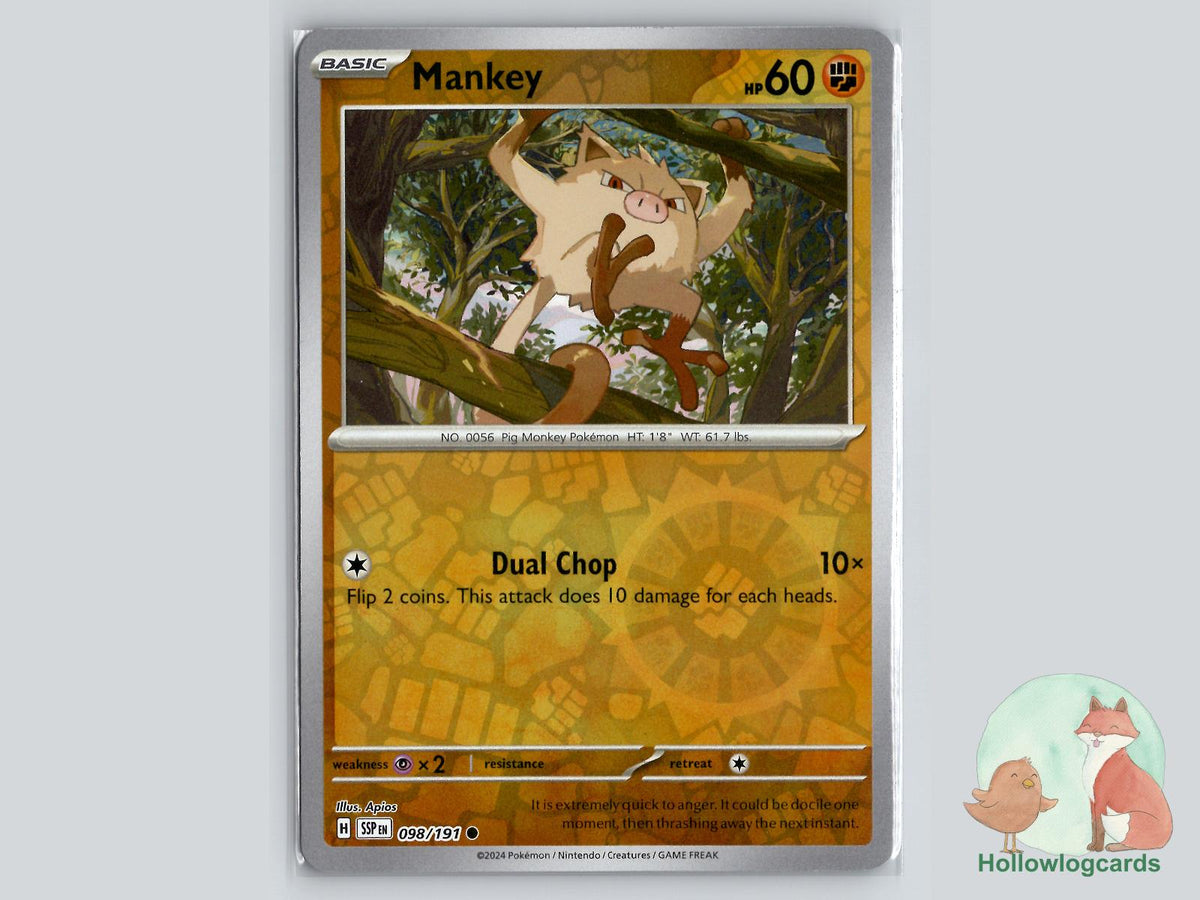 Mankey (098/191) - Surging Sparks Pokémon Card