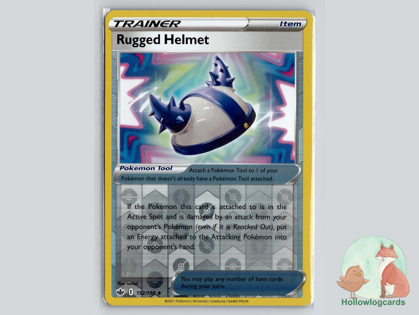 Rugged Helmet (152/198) - Chilling Reign Pokémon Card