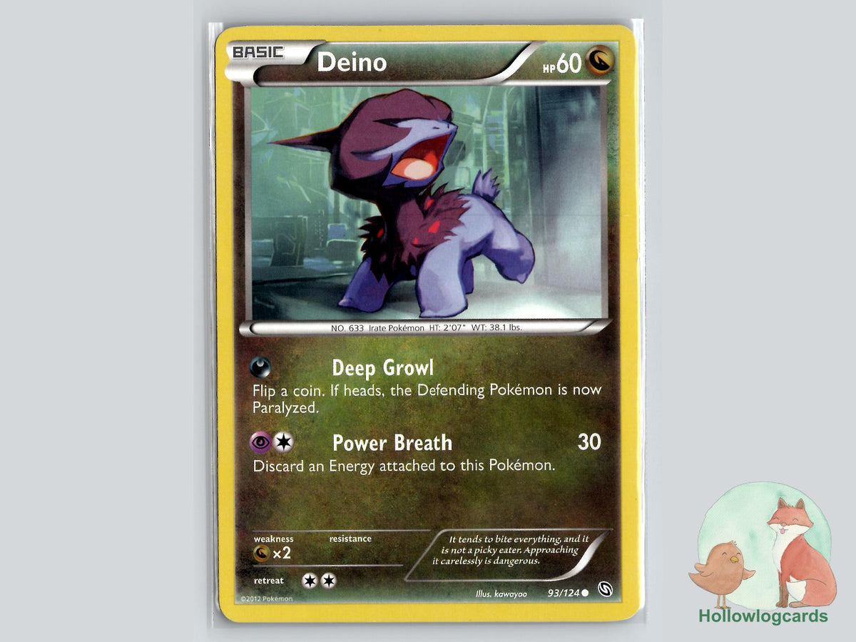 Deino (93/124) - Dragons Exalted Pokémon Card