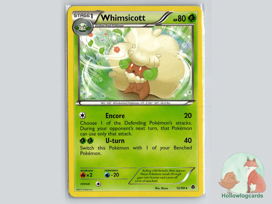 Whimsicott (12/98) - Emerging Powers Pokémon Card