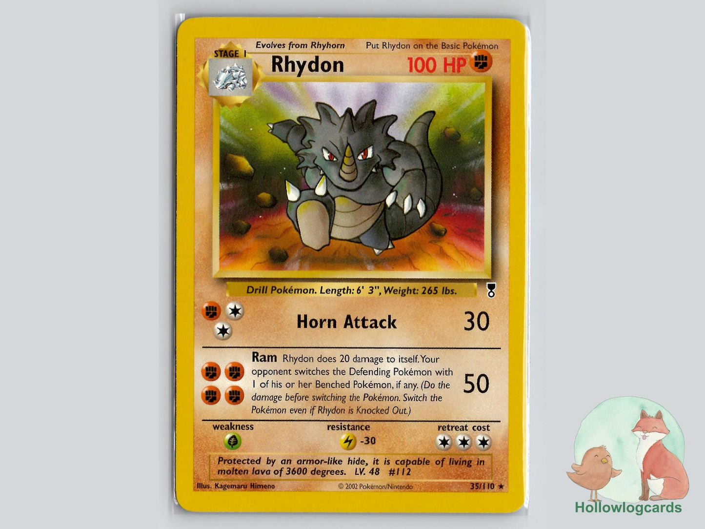 Rhydon (35/110) - Legendary Collection Pokémon Card