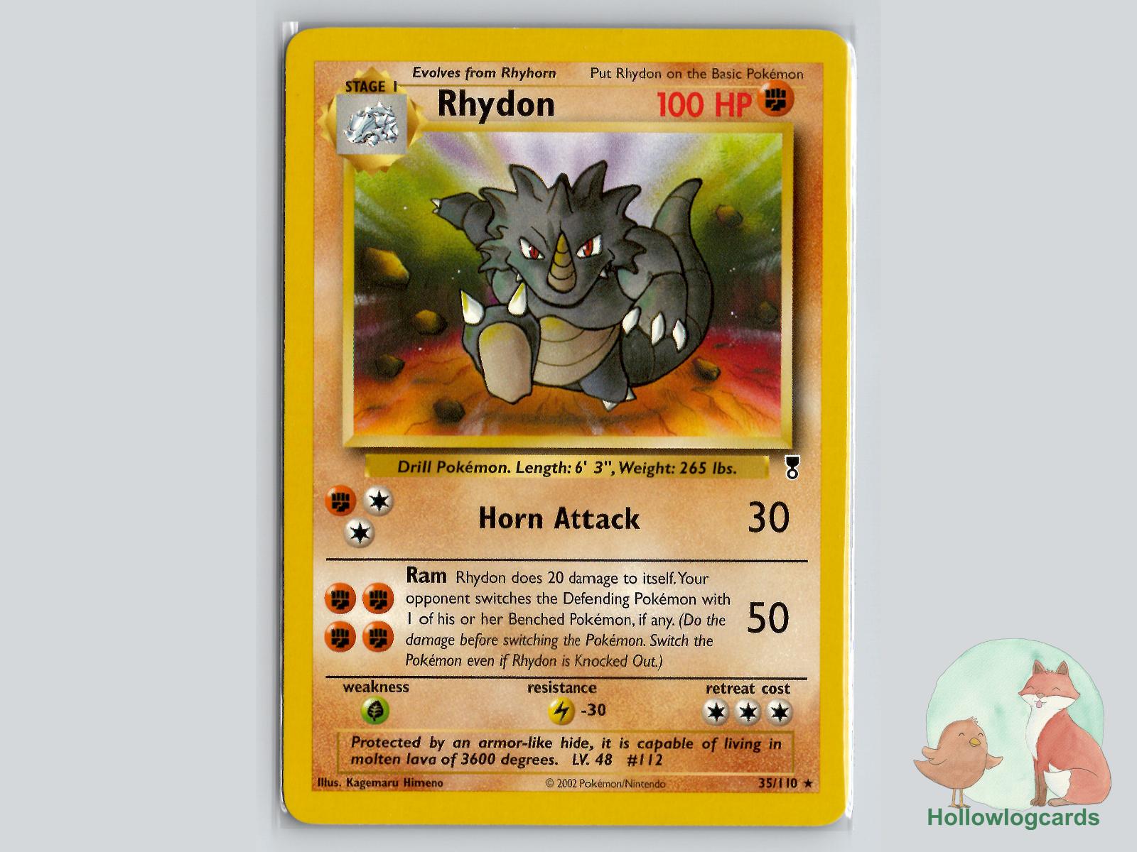 Rhydon (35/110) - Legendary Collection Pokémon Card