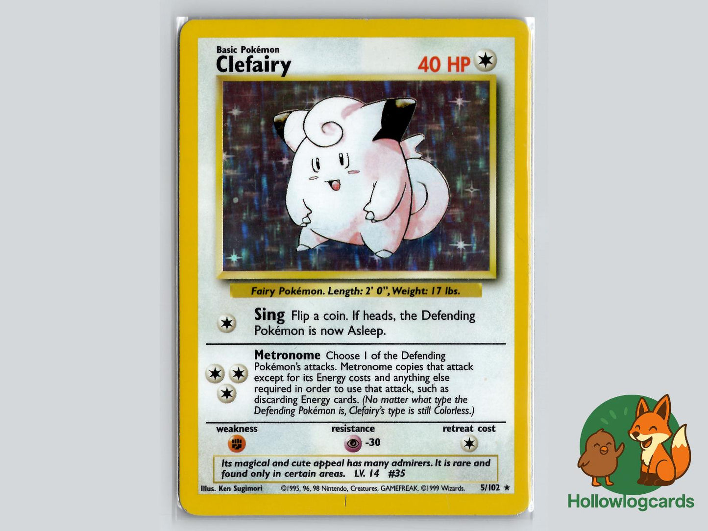 Clefairy (5/102) - Base Pokémon Card