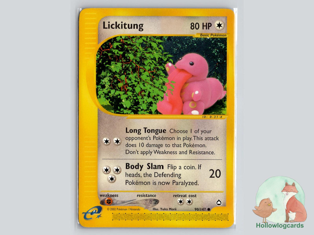 Lickitung (90/147) - Aquapolis Pokémon Card