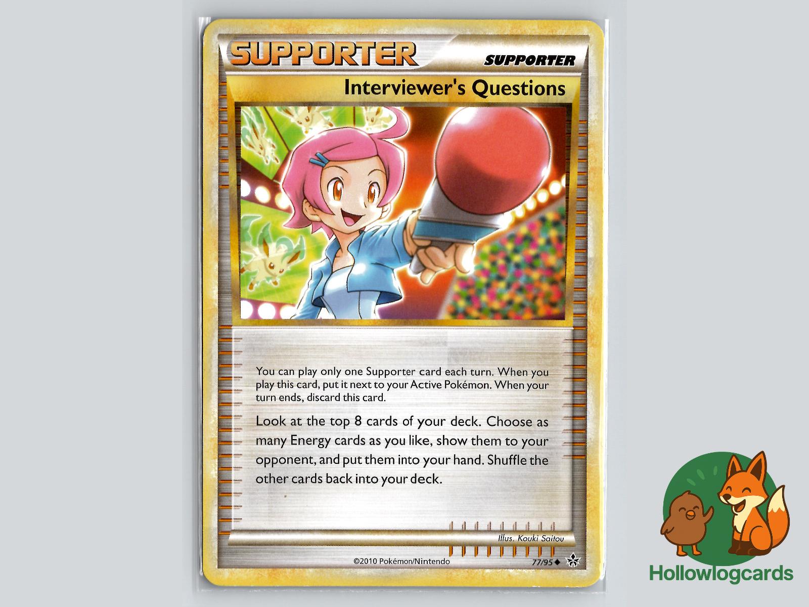Interviewer's Questions (77/95) - Unleashed Pokémon Card