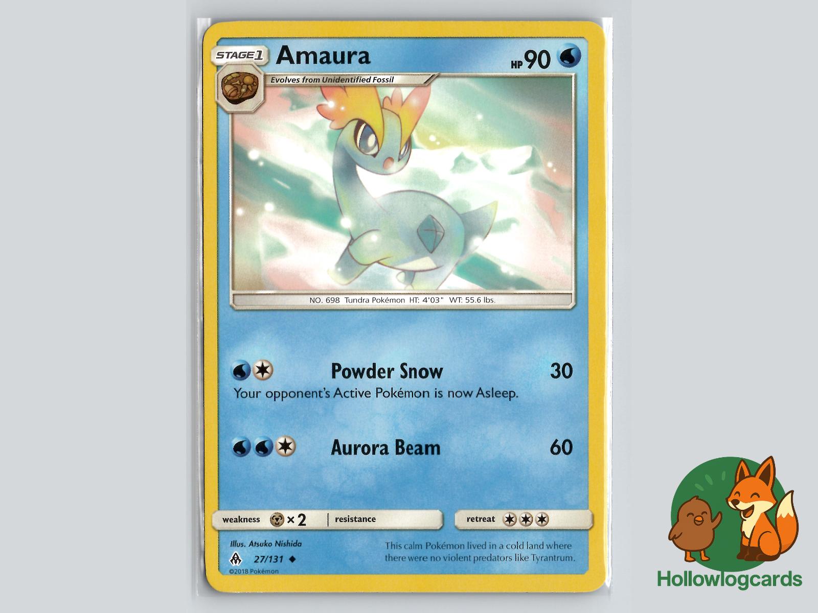 Amaura (27/131) - Forbidden Light Pokémon Card