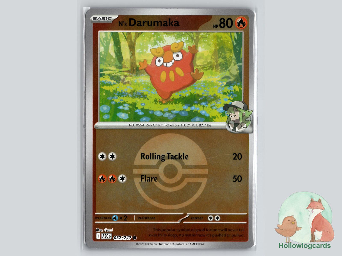 N's Darumaka (032/217) Pokémon Card