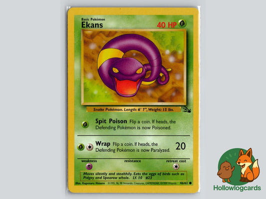 Ekans (46/62) - Fossil Pokémon Card