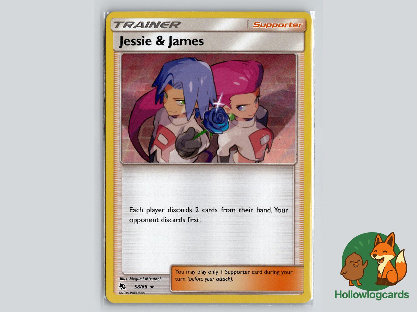 Jessie & James (58/68) - Hidden Fates Pokémon Card