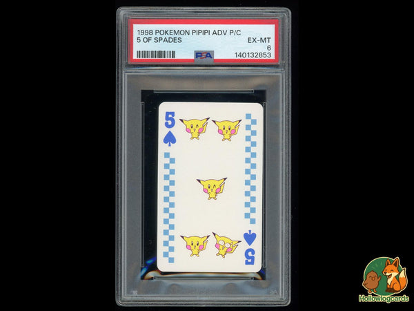 Graded 5 Of Spades () Pipipi Adventure Playing Cards - PSA 6