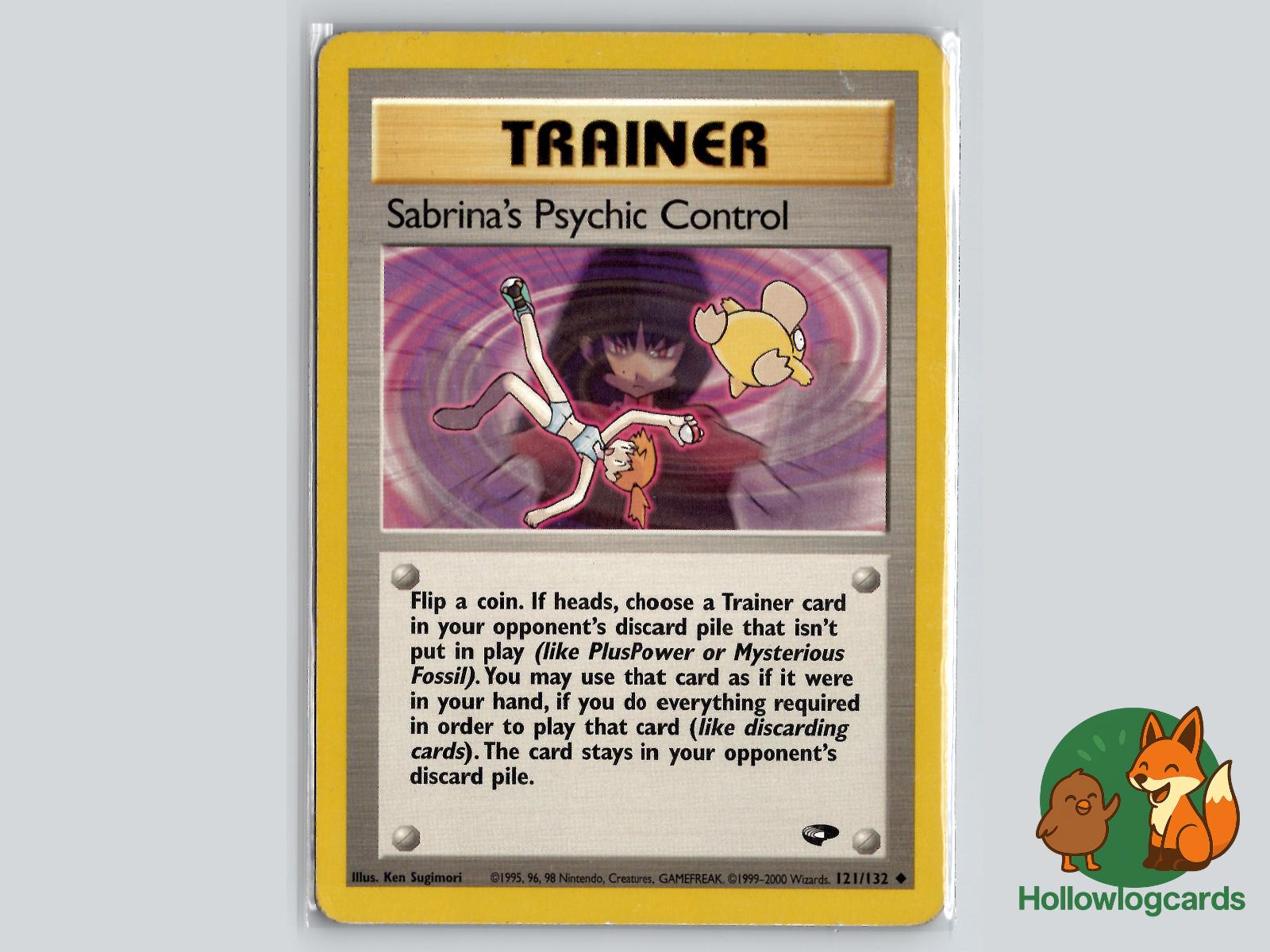 Sabrina's Psychic Control (121/132) - Gym Challenge Pokémon Card