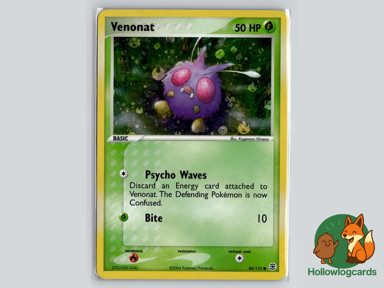 Venonat (84/112) - FireRed & LeafGreen Pokémon Card