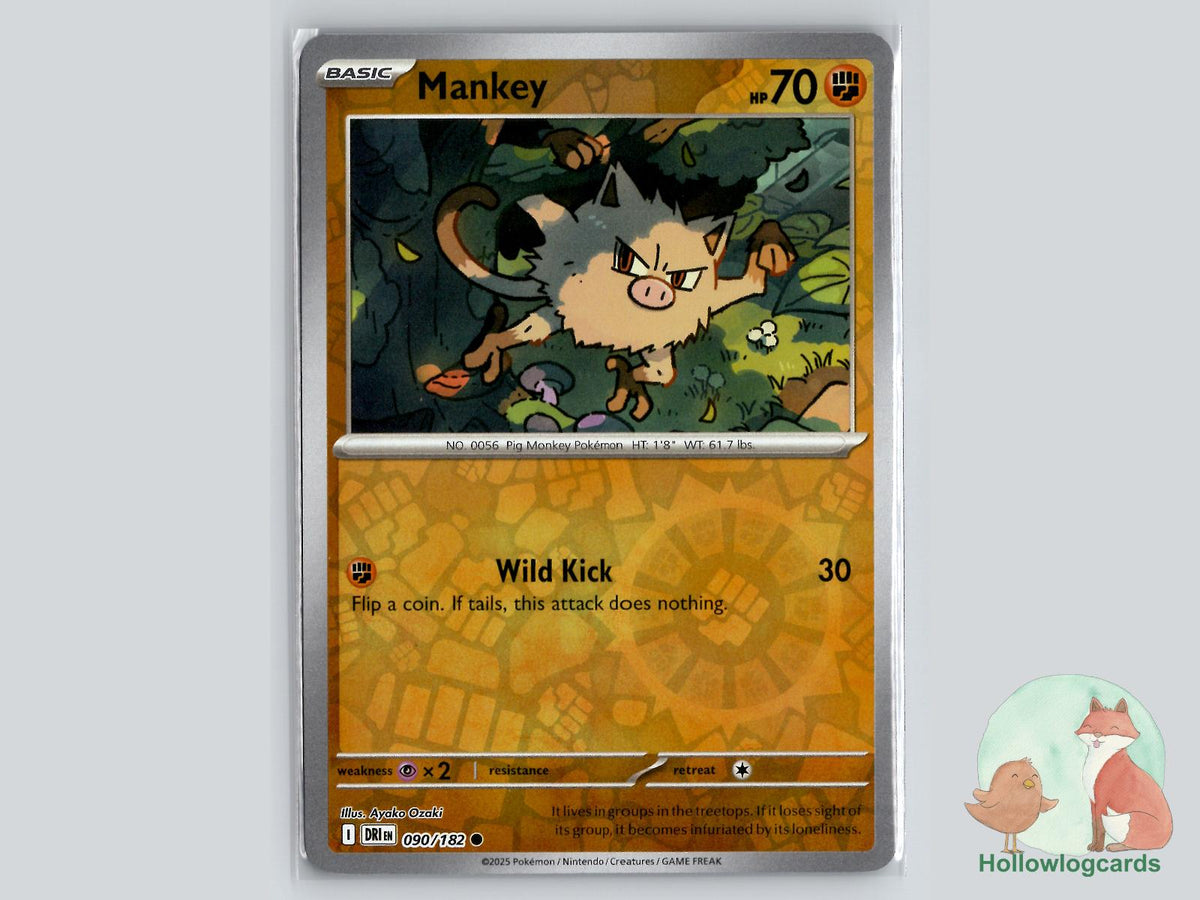 Mankey (090/182) - Destined Rivals Pokémon Card