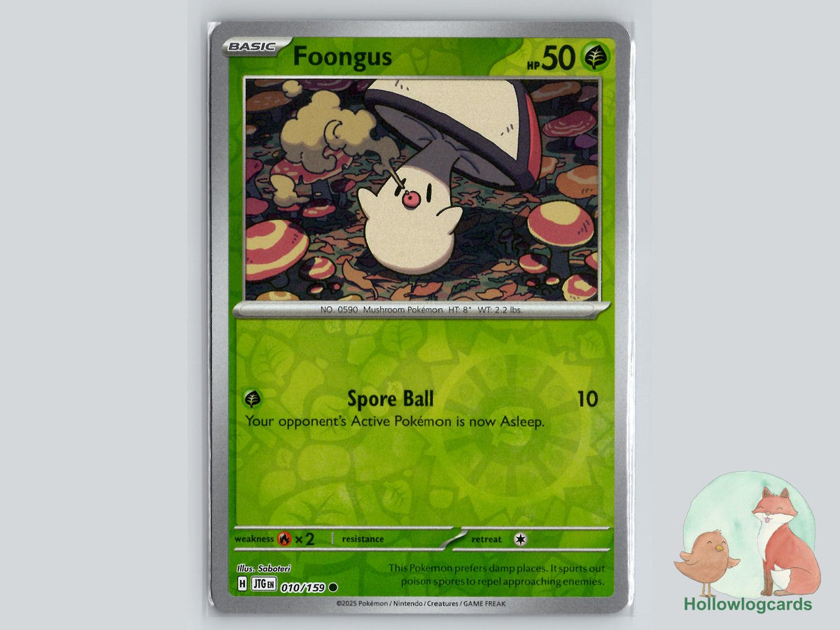 Foongus (010/159) - Journey Together Pokémon Card