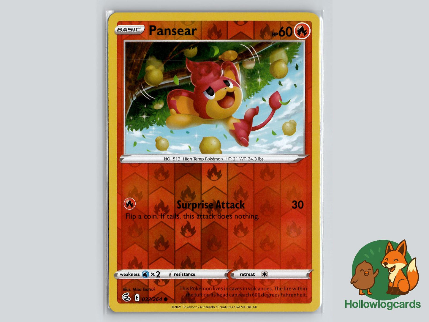 Pansear (037/264) - Fusion Strike Pokémon Card