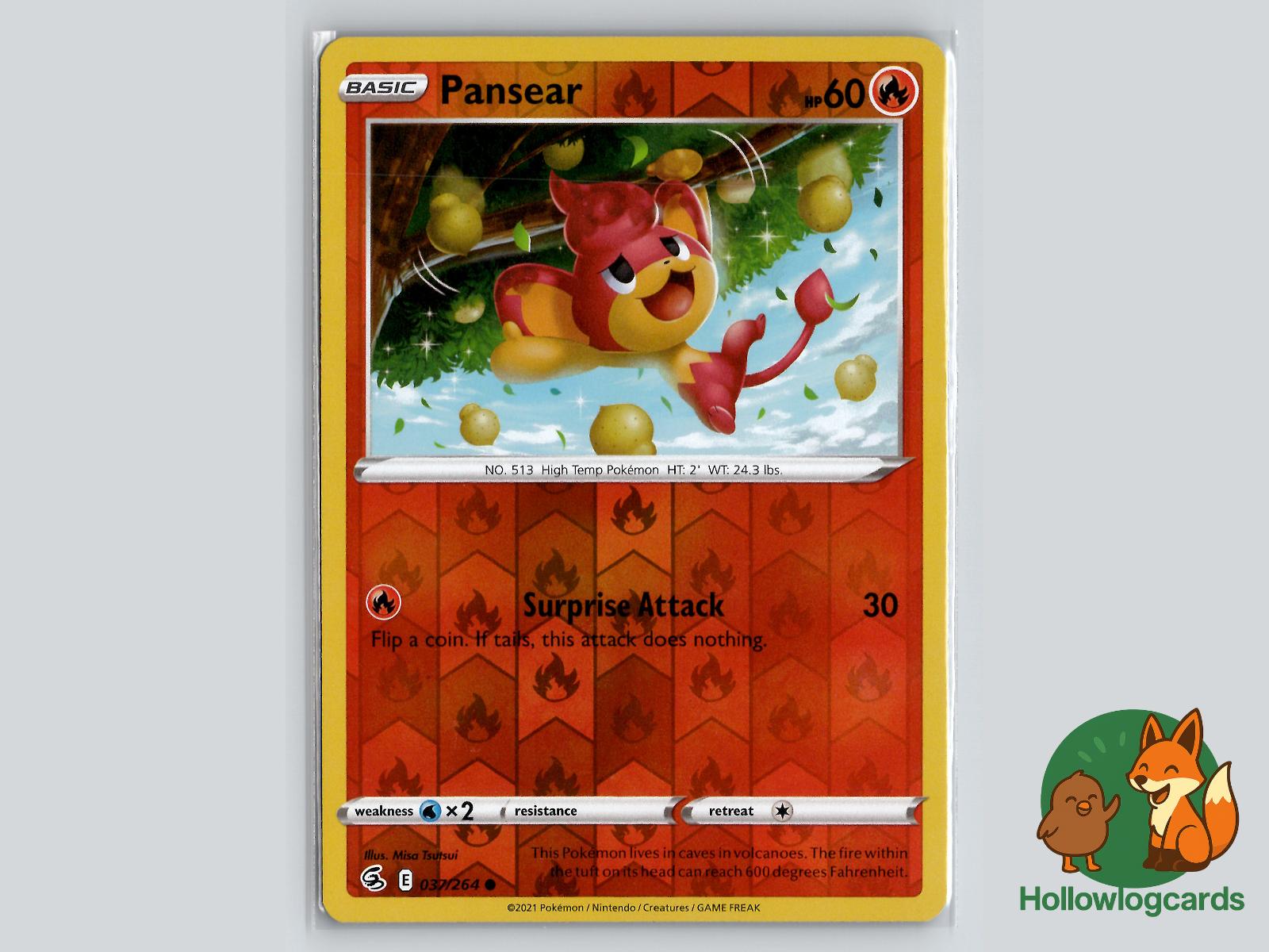 Pansear (037/264) - Fusion Strike Pokémon Card