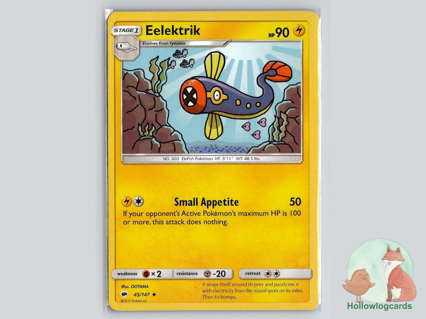 Eelektrik (45/147) - Burning Shadows Pokémon Card