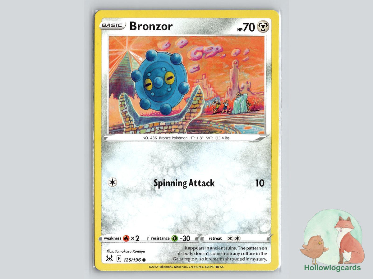 Bronzor (125/196) - Lost Origin Pokémon Card