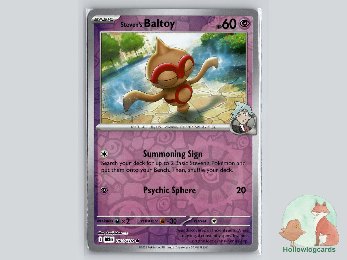 Steven's Baltoy (083/182) - Destined Rivals Pokémon Card