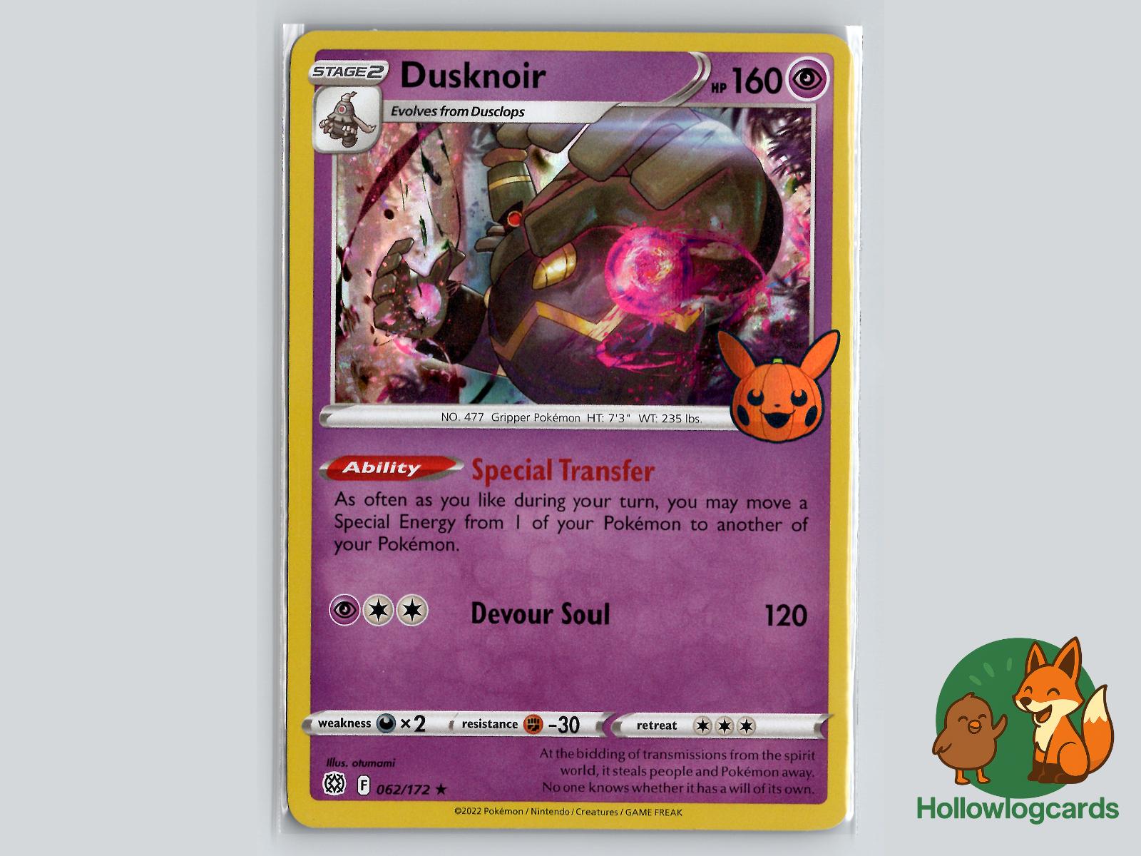Dusknoir (062/172) Pokémon Card