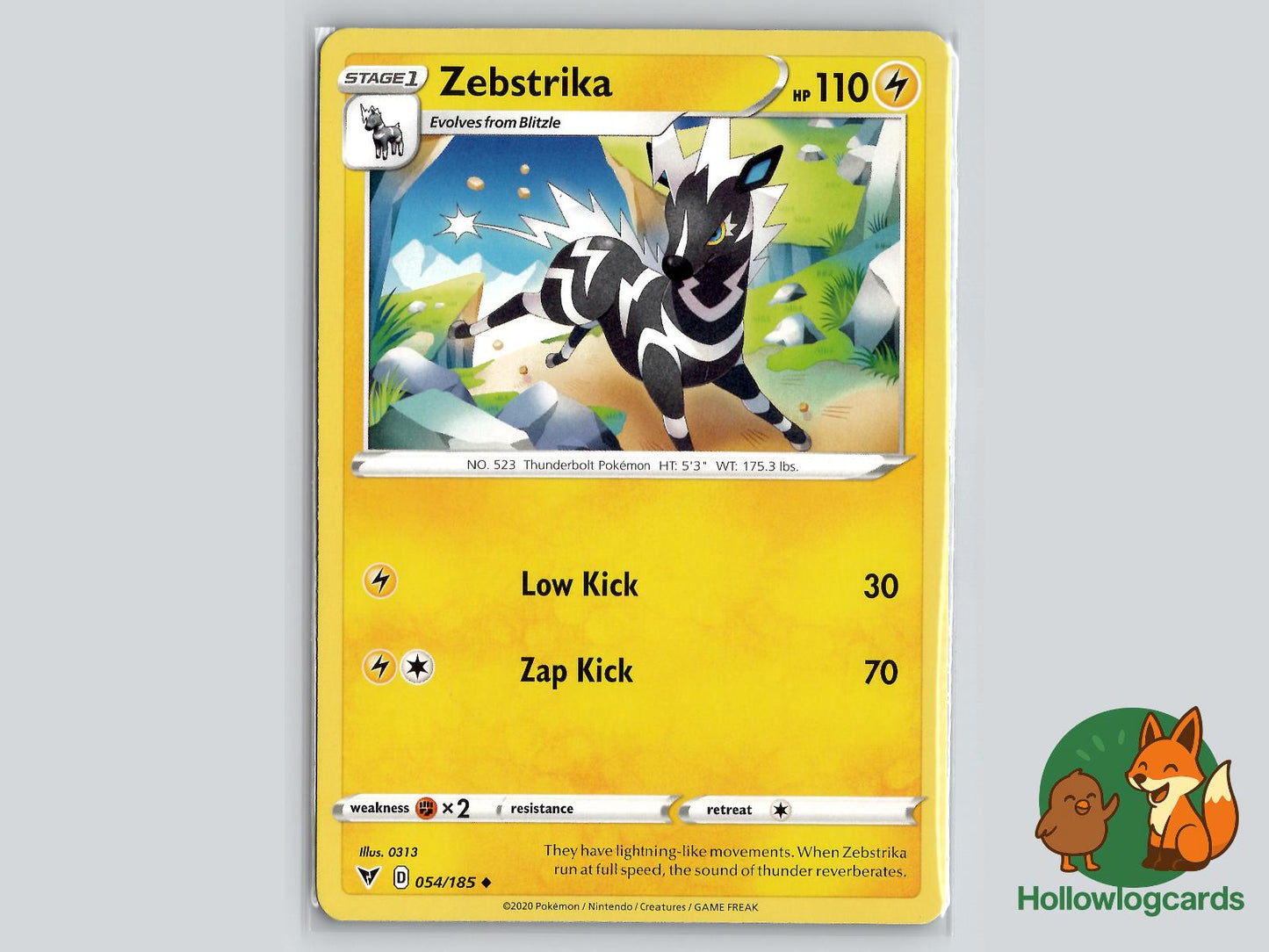 Zebstrika (054/185) - Vivid Voltage Pokémon Card