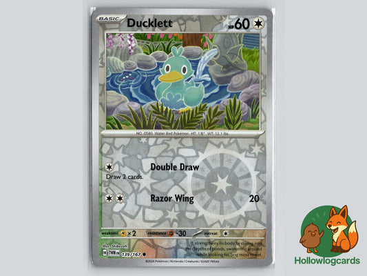 Ducklett (139/167) - Twilight Masquerade Pokémon Card