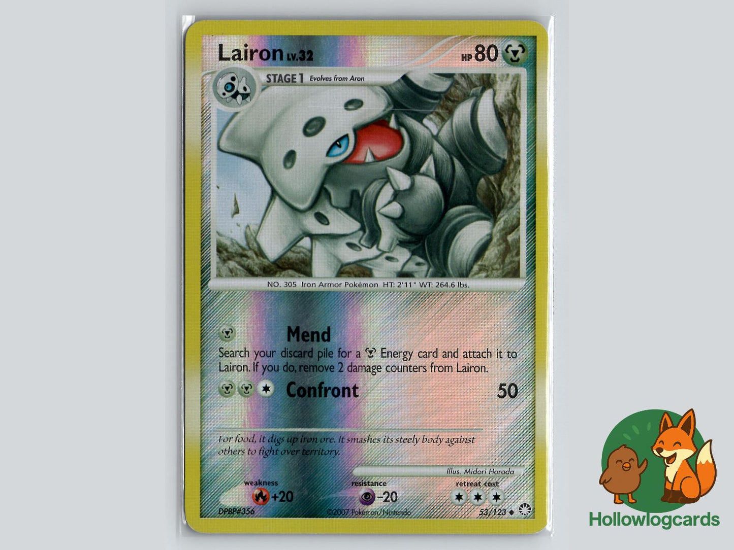 Lairon (53/123) - Mysterious Treasures Pokémon Card