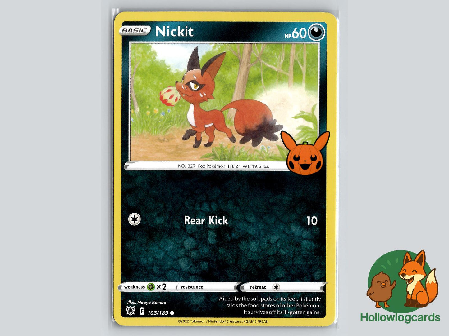 Nickit (103/189) Pokémon Card